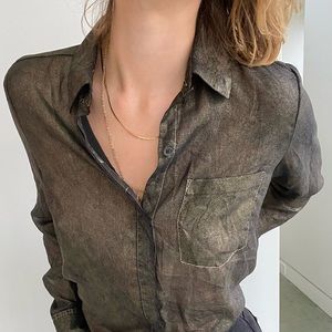 Brown Rock & Republic Button Down - Size M